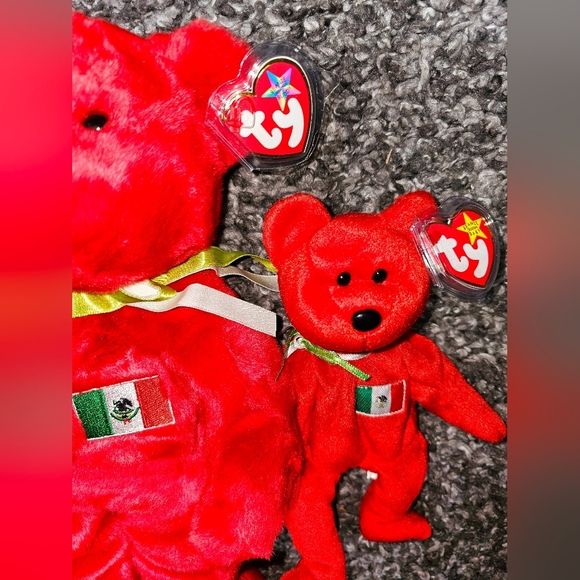 1999 TY Beanie Baby And Buddie OSITO The Mexican Buddy Bear - Picture 2 of 4